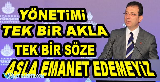 İMAMOĞLU: TOPLUM OLARAK AYRIŞMAYA DEĞİL, AYNI SOFRADA BULUŞMAYA İHTİYACIMIZ VAR 