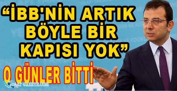 İMAMOĞLU’NDAN TÜRGEV AÇIKLAMASI