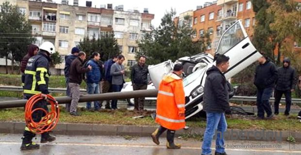 İSKENDERUN- ARSUZ YOLUNDA KAZA 