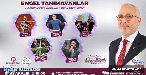 İSKENDERUN BELEDİYESİNDEN ENGELLİLER GÜNÜ ÖZEL KONSER