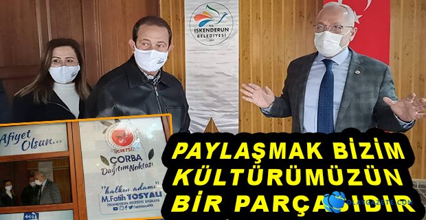 İSKENDERUN BELEDİYESİNDEN SABAHLARI ÇORBA İKRAMI