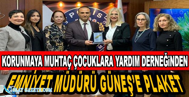 İSKENDERUN EMNİYET MÜDÜRÜ GÜNEŞ’E PLAKET