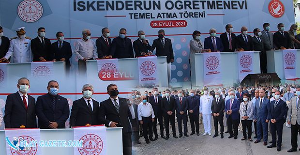 İSKENDERUN ÖĞRETMENEVİ TEMELİ TÖRENLE ATILDI