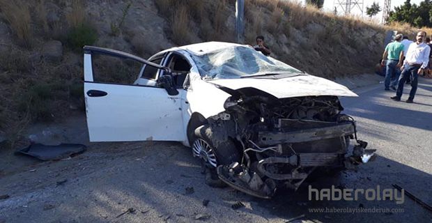 İSUME MEVKİİNDE TRAFİK KAZASI