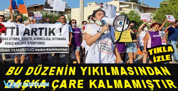 KADINLAR, HATUN GÜNEŞ’İN ÖLDÜRÜLMESİNİ PROTESTO ETTİLER