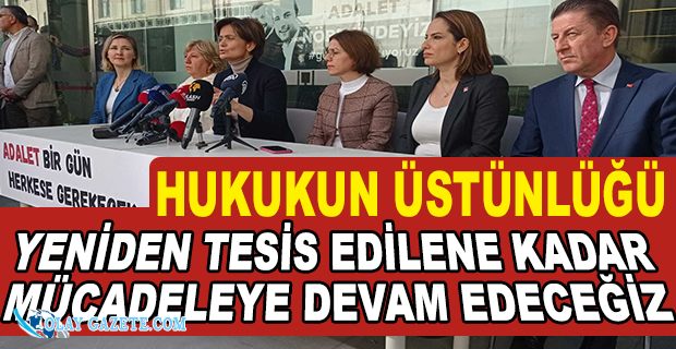 KAFTANCIOĞLU, GEZİ MAHKUMİYETLERİNE KARŞI “ADALET NÖBETİNDE”