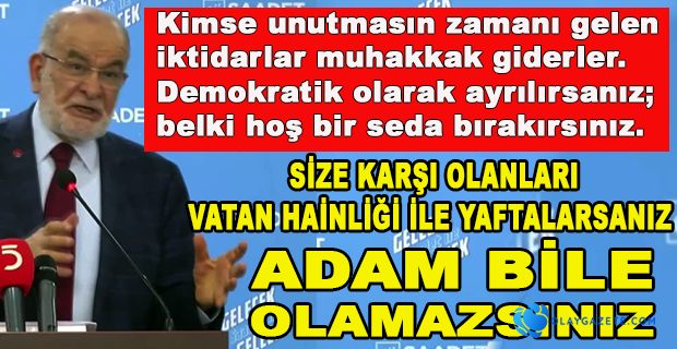 KARAMOLLAOĞLU: TÜRKİYE MORATORYUMLA KARŞI KARŞIYA