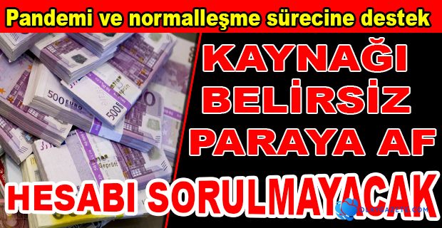 KAYITSIZ PARA, ALTIN VE DÖVİZLERİN VERGİ İNCELEMESİ OLMADAN YURDA GİRİŞ İMKANI