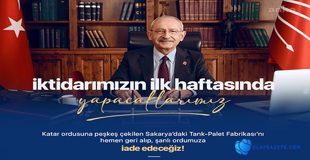 KILIÇDAROĞLU, CHP İKTİDARININ İLK HAFTASINDA YAPILACAK İCRAATI AÇIKLADI