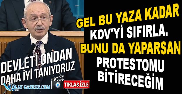 KILIÇDAROĞLU:KDV