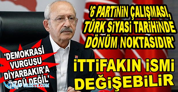 KILIÇDAROĞLU’NDAN İTTİFAK AÇIKLAMASI 