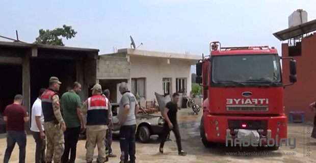 KIRIKHAN’DA ÇİFTLİKTE KORKUTAN YANGIN!