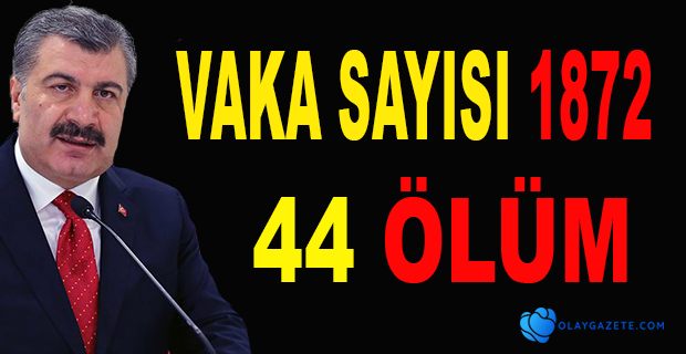 KOCA: VAKA SAYISI 1872 , 44 ÖLÜM