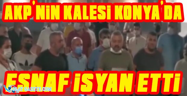 KONYA’DA ESNAF GECE YARISI MEYDANA İNDİ
