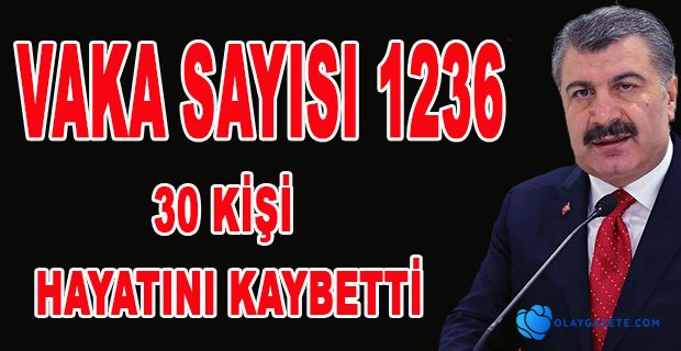 KORONA VİRÜSTE CAN KAYBI 30 OLDU