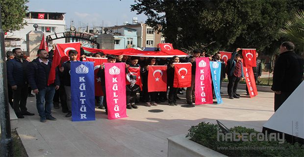 KÜLTÜR’LÜ ÖĞRENCİLERDEN ŞEHİTLERİ ANMA YÜRÜYÜŞÜ