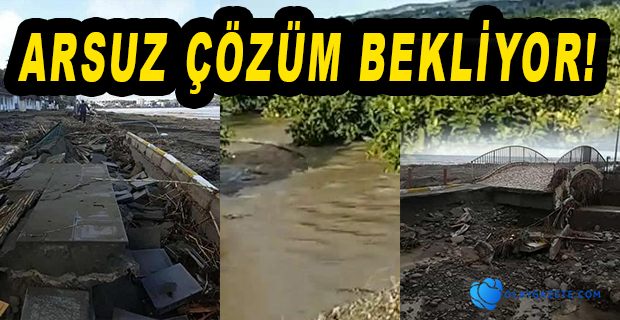 KUVVETLİ YAĞIŞ SEL VE FIRTINA ARSUZ’U VURDU!