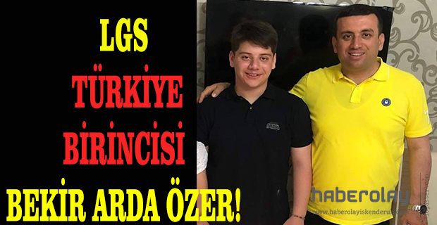LGS TÜRKİYE BİRİNCİSİ BEKİR ARDA ÖZER!