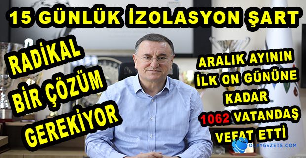 LÜTFÜ SAVAŞ TAM İZOLASYON ÇAĞRISINI YİNELEDİ