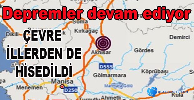 Manisa’da 5.0 büyüklüğünde bir deprem 