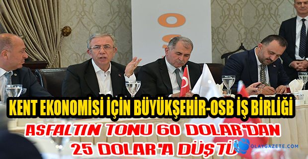 MANSUR YAVAŞ SANAYİCİLERLE BİR ARAYA GELDİ