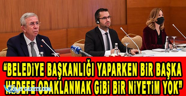 MANSUR YAVAŞ, YABANCI BASIN MENSUPLARIYLA BİR ARAYA GELDİ