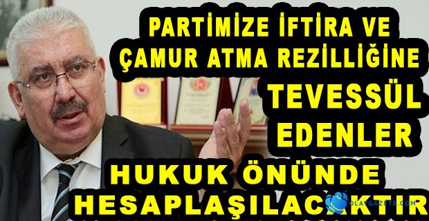 MHP’Lİ YALÇIN: “MHP