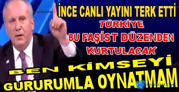 MUHARREN İNCE CANLI YAYINI TERK ETTİ: 35 TELEVİZYONDA ZATEN ERDOĞAN KONUŞUYOR