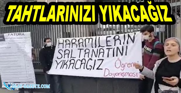 ÖĞRENCİLERDEN CENGİZ HOLDİNG ÖNÜNDE EYLEM:GEÇİNEMİYORUZ 