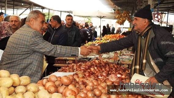 OĞUZ PAZARCI ESNAFI İLE BULUŞTU
