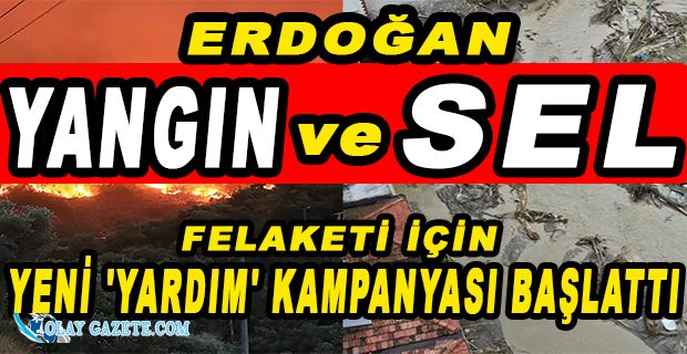 ORMAN YANGINLARI VE SEL FELAKETİ İÇİN YARDIM KAMPANYASI BAŞLATILACAK