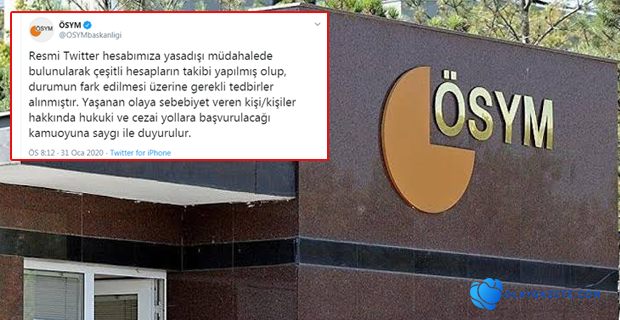 ÖSYM’DEN EROTİK HESAP AÇIKLAMASI