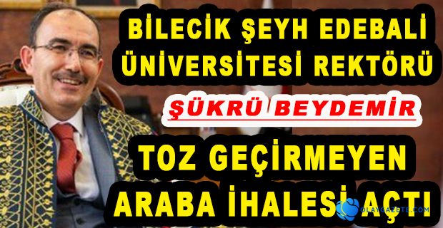 REKTÖRE YENİ YILDA YENİ LÜKS MAKAM ARACI