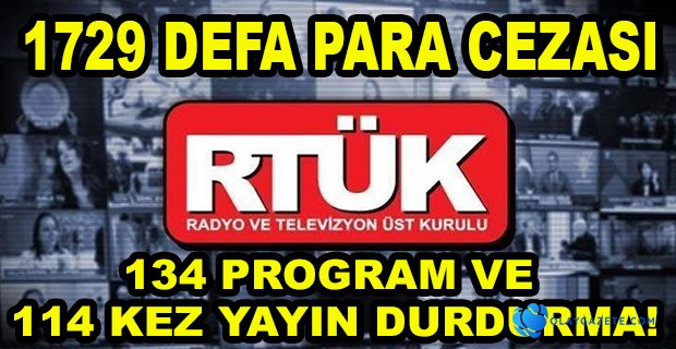 RTÜK 2019 YILINDA CEZA YAĞDIRDI