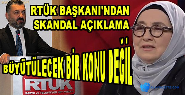 RTÜK BAŞKANI CEZA VEREREK DARBECİLERİ SEVİNDİREMEYİZ!