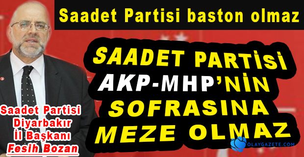 SAADET PARTİLİ İSİMDEN İTTİFAK ÇIKIŞI