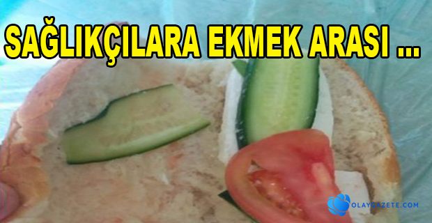 SAĞLIKÇILARA EKMEK ARASI DOMATES PEYNİR SALATALIK