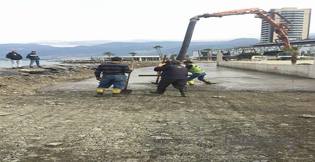 SAHİL CAMİİ ÇEVRESİNDE PEYZAJ ÇALIŞMALARI