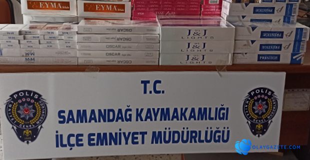 Samandağ’da kaçak sigara operasyonu