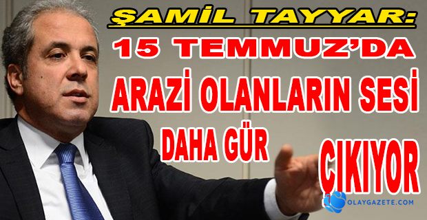 ŞAMİL TAYYAR’DAN TARTIŞMA YARATACAK SÖZLER 