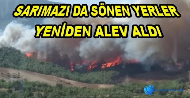 SARIMAZI DA  YANGIN RÜZGARINDA ETKİSİYLE TEKRAR BAŞLADI