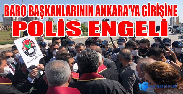 "SAVUNMA" YÜRÜYÜŞÜ YAPAN BARO BAŞKANLARININ ANKARA