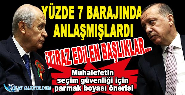 SEÇİM YASASI TEKLİFİ YENİDEN CUMHUR İTTİFAKI