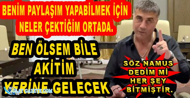 SEDAT PEKER: MİT’ÇİLİK OYNAYAN ASLINDA SADATÇI OLAN ŞAHISLAR YAN KOMŞUYLA BENİM EVİ KARIŞTIRMIŞLAR