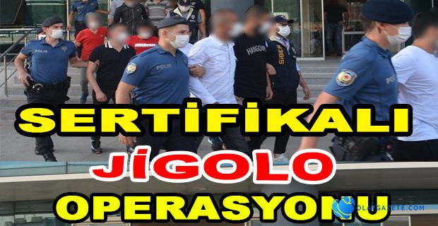 SERTİFİKALI JİGOLO OPERASYONU: 15 GÖZALTI