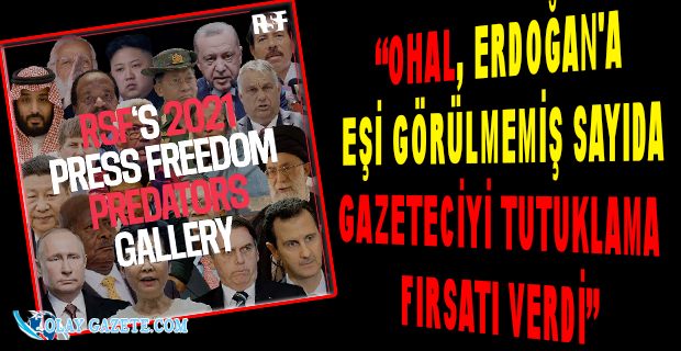 SINIR TANIMAYAN GAZETECİLER: CUMHURBAŞKANI ERDOĞAN 