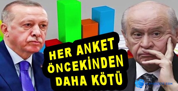 SON ANKETTE ERDOĞAN VE BAHÇELİ