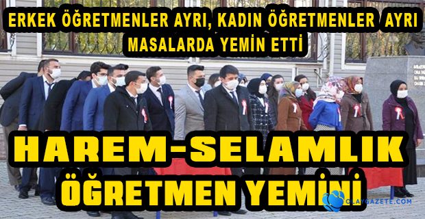 STAJINI TAMAMLAYAN ÖĞRETMENLER İÇİN KAYMAKAMLIK BAHÇESİNDE YEMİN TÖRENİ DÜZENLENDİ