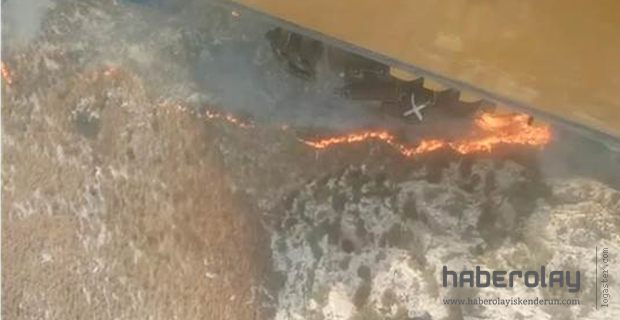 TARİHİ KİLİSE YAKININDA YANGIN ÇIKTI