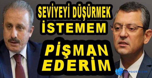 TBMM BAŞKANI ŞENTOP’TAN ÖZEL